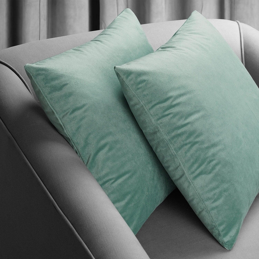 Skylark Blue Signature Velvet Cushion Covers - Pair - HalfPriceDrapes.com