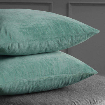 Skylark Blue Signature Velvet Cushion Covers - Pair - HalfPriceDrapes.com
