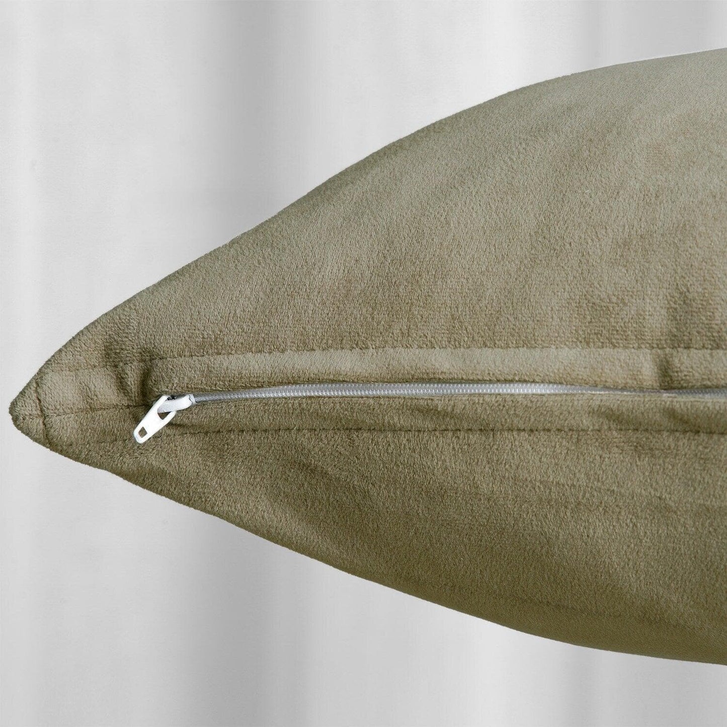 Denver Taupe Signature Velvet Cushion Covers - Pair - HalfPriceDrapes.com
