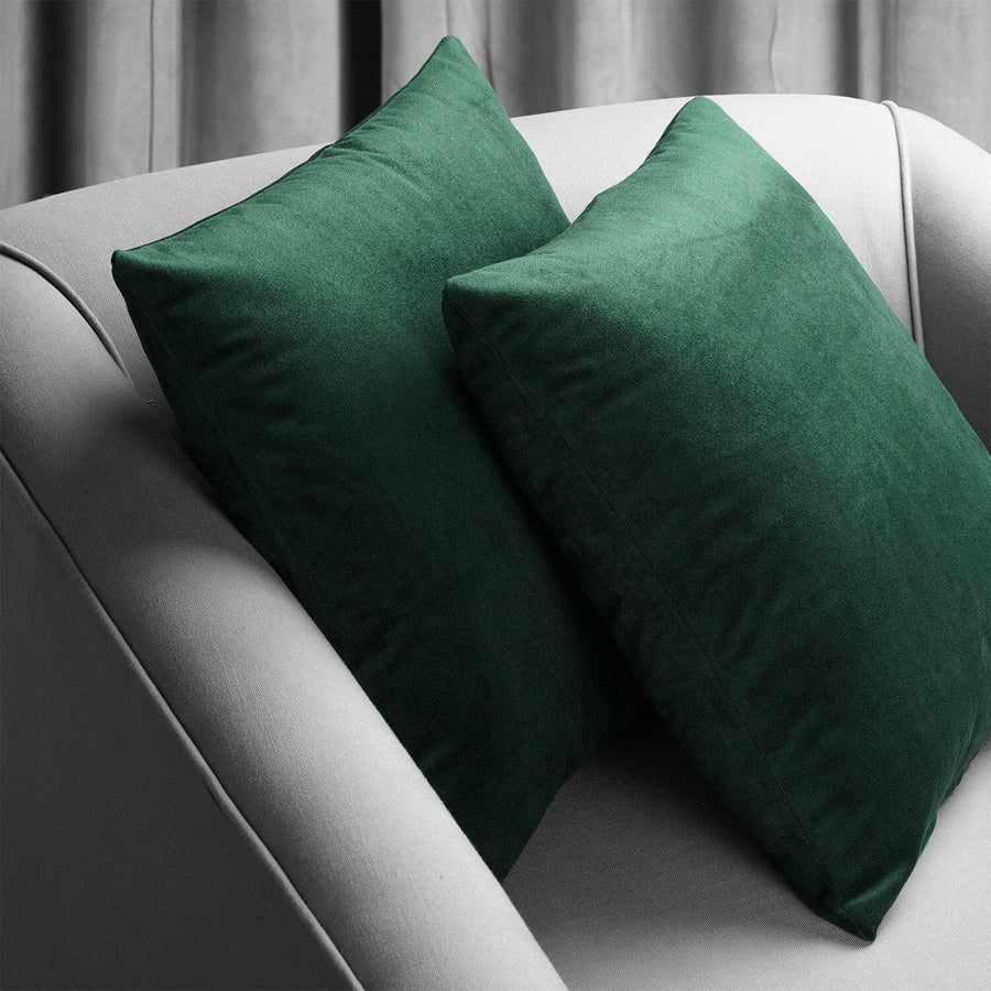Blackforest Green Signature Velvet Cushion Covers - Pair - HalfPriceDrapes.com