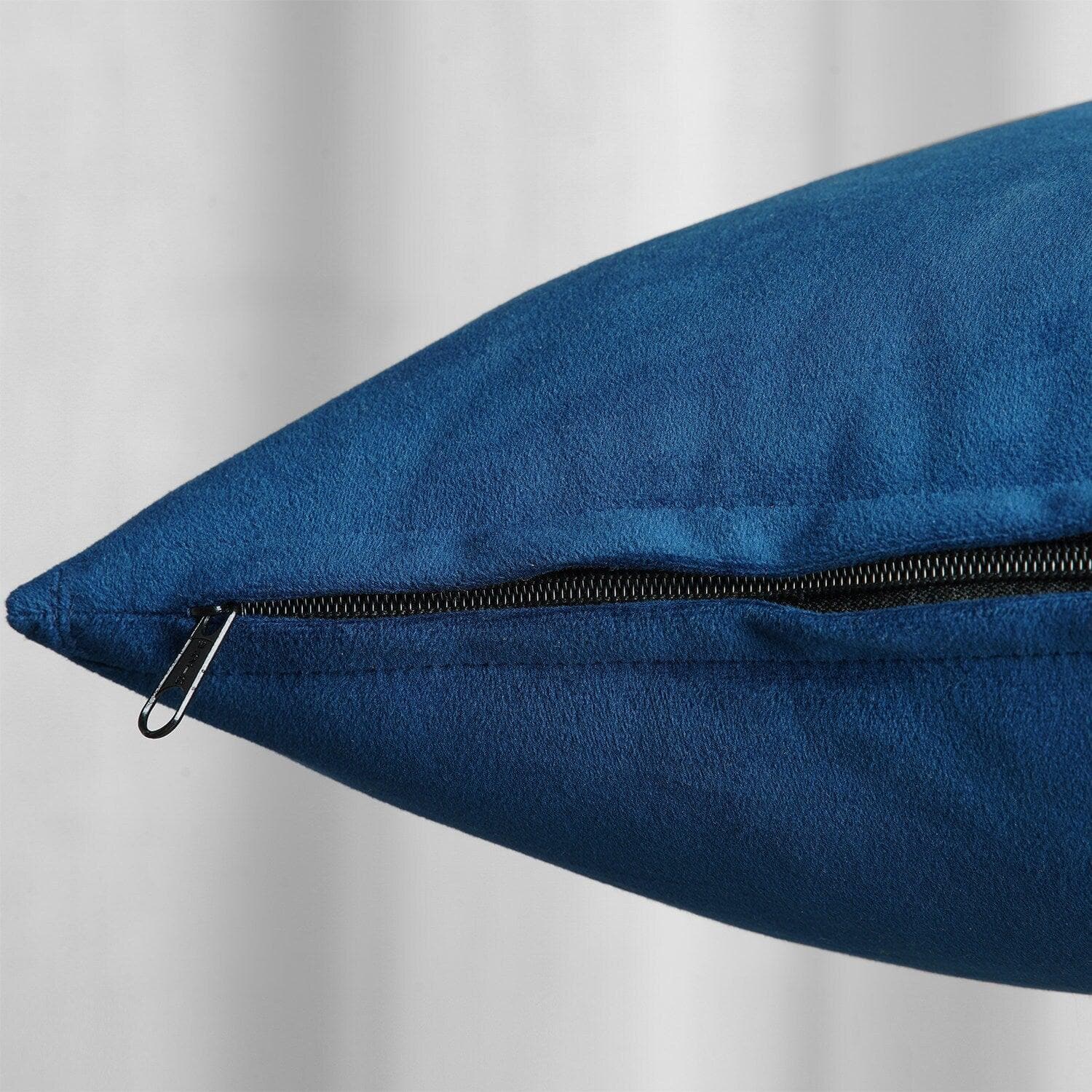 Union Blue Signature Velvet Cushion Covers - Pair - HalfPriceDrapes.com