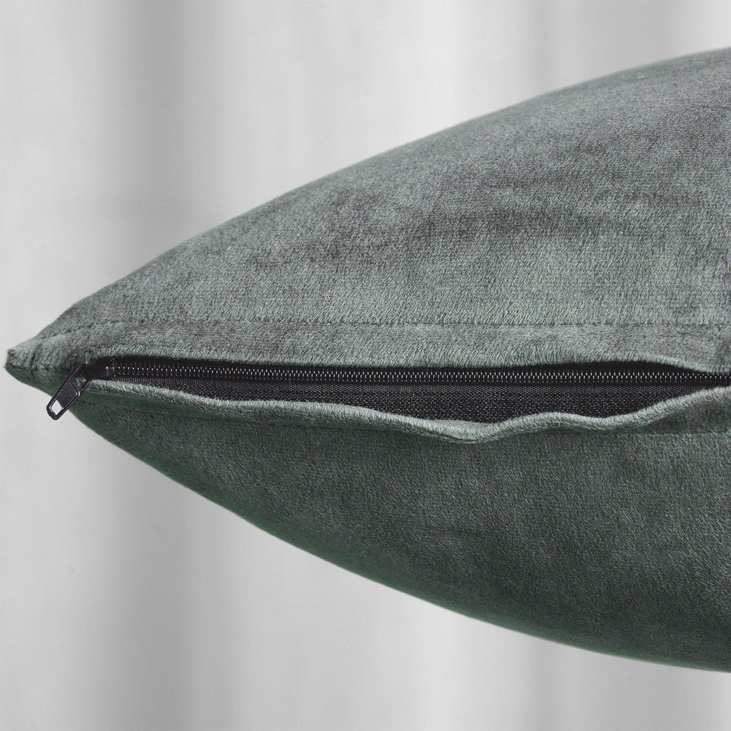 Natural Grey Signature Velvet Cushion Covers - Pair - HalfPriceDrapes.com