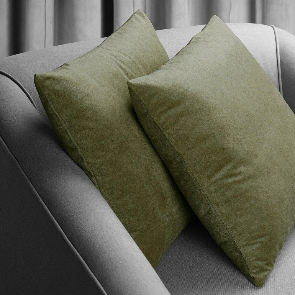Hunter Green Signature Velvet Cushion Covers - Pair - HalfPriceDrapes.com