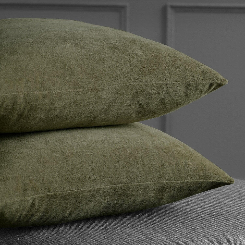 Hunter Green Signature Velvet Cushion Covers - Pair - HalfPriceDrapes.com