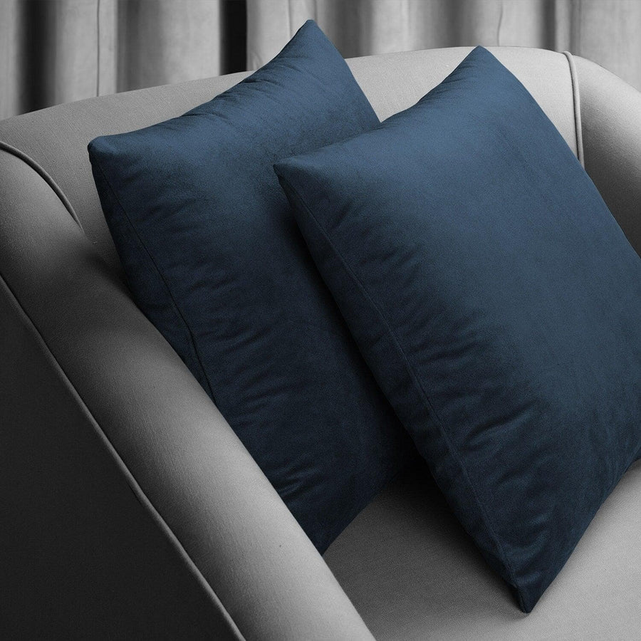 Midnight Blue Signature Velvet Cushion Covers - Pair - HalfPriceDrapes.com