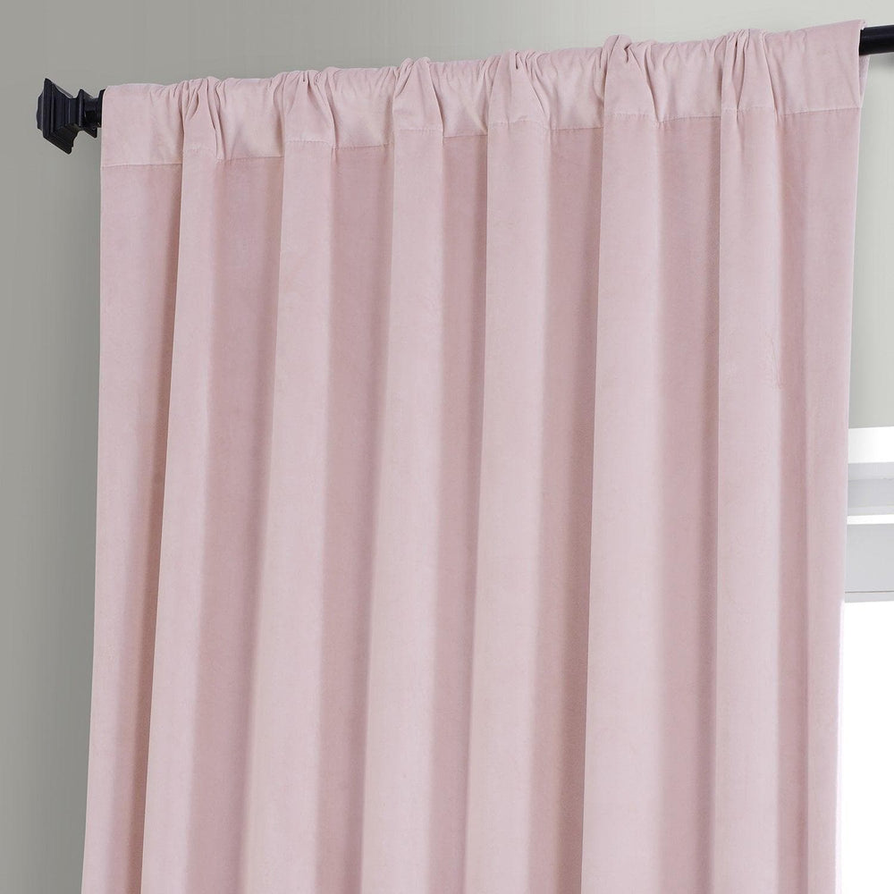 Rose Water Signature Plush Velvet Hotel Blackout Curtain - HalfPriceDrapes.com