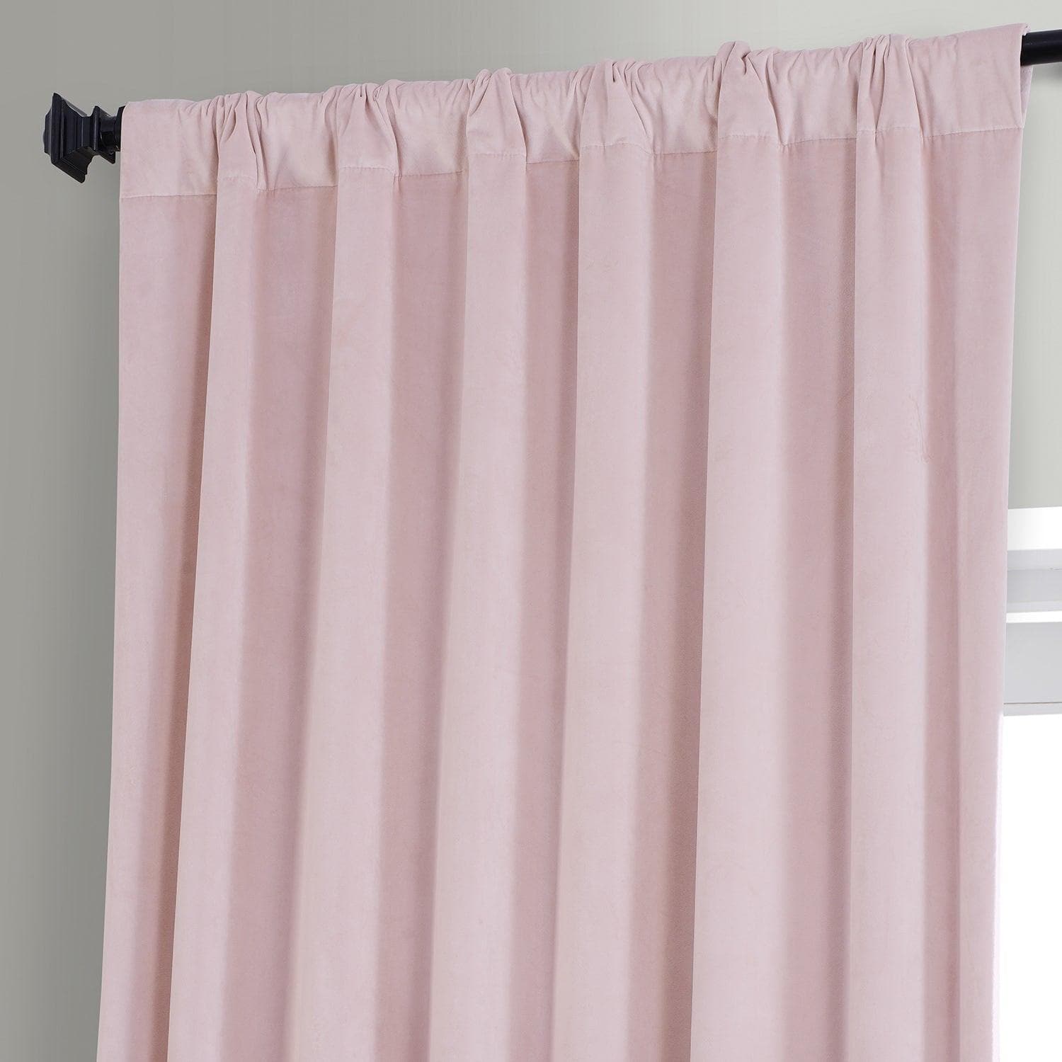 Rose Water Signature Plush Velvet Hotel Blackout Curtain - HalfPriceDrapes.com