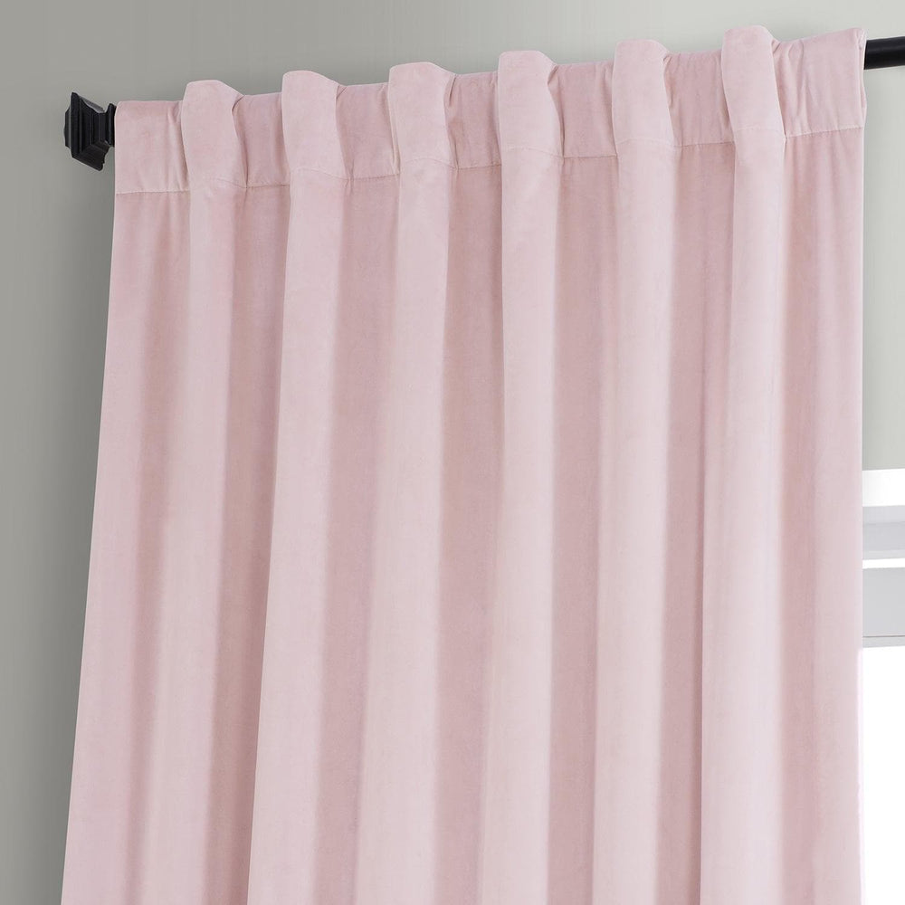 Rose Water Signature Plush Velvet Hotel Blackout Curtain - HalfPriceDrapes.com