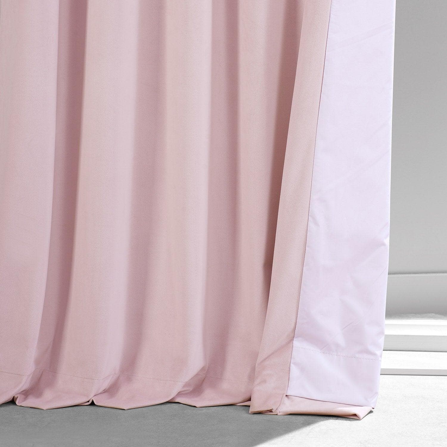 Rose Water Signature Plush Velvet Hotel Blackout Curtain - HalfPriceDrapes.com