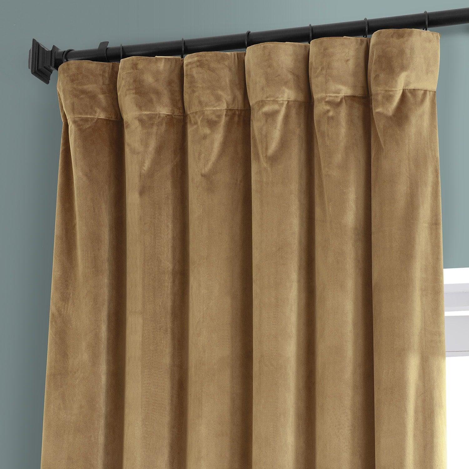 Sweet And Spicy Rum Signature Plush Velvet Hotel Blackout Curtain - HalfPriceDrapes.com