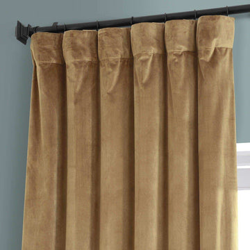 Sweet And Spicy Rum Signature Plush Velvet Hotel Blackout Curtain - HalfPriceDrapes.com