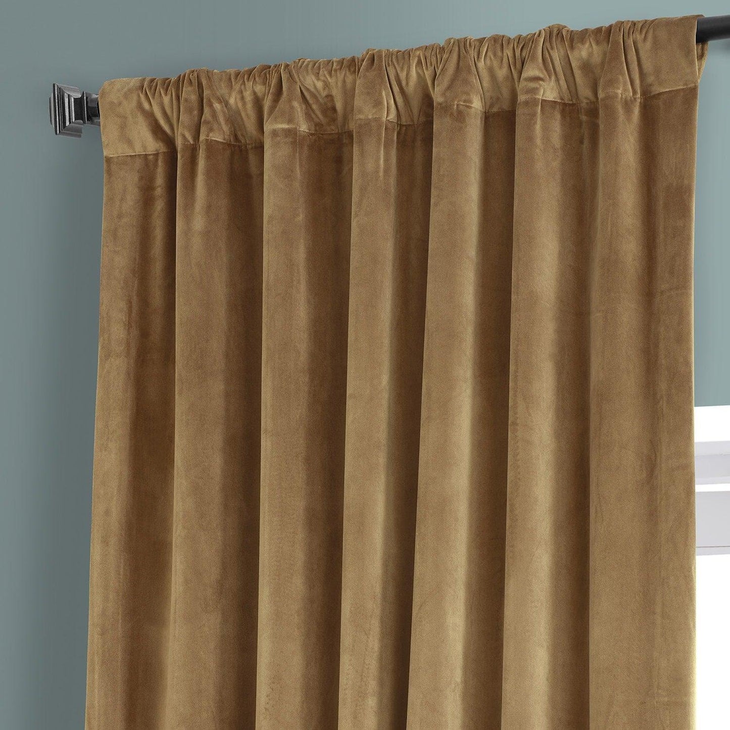 Sweet And Spicy Rum Signature Plush Velvet Hotel Blackout Curtain - HalfPriceDrapes.com
