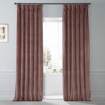 Rosehip Signature Plush Velvet Hotel Blackout Curtain
