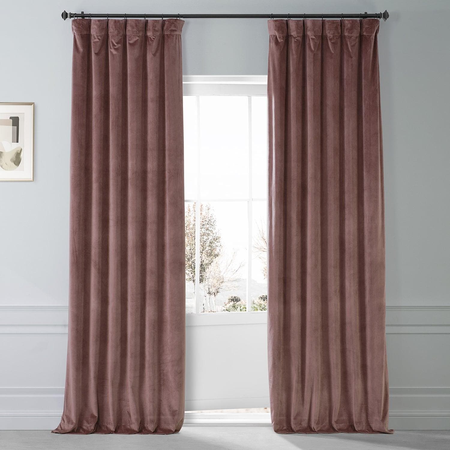 Rosehip Signature Plush Velvet Hotel Blackout Curtain - HalfPriceDrapes.com