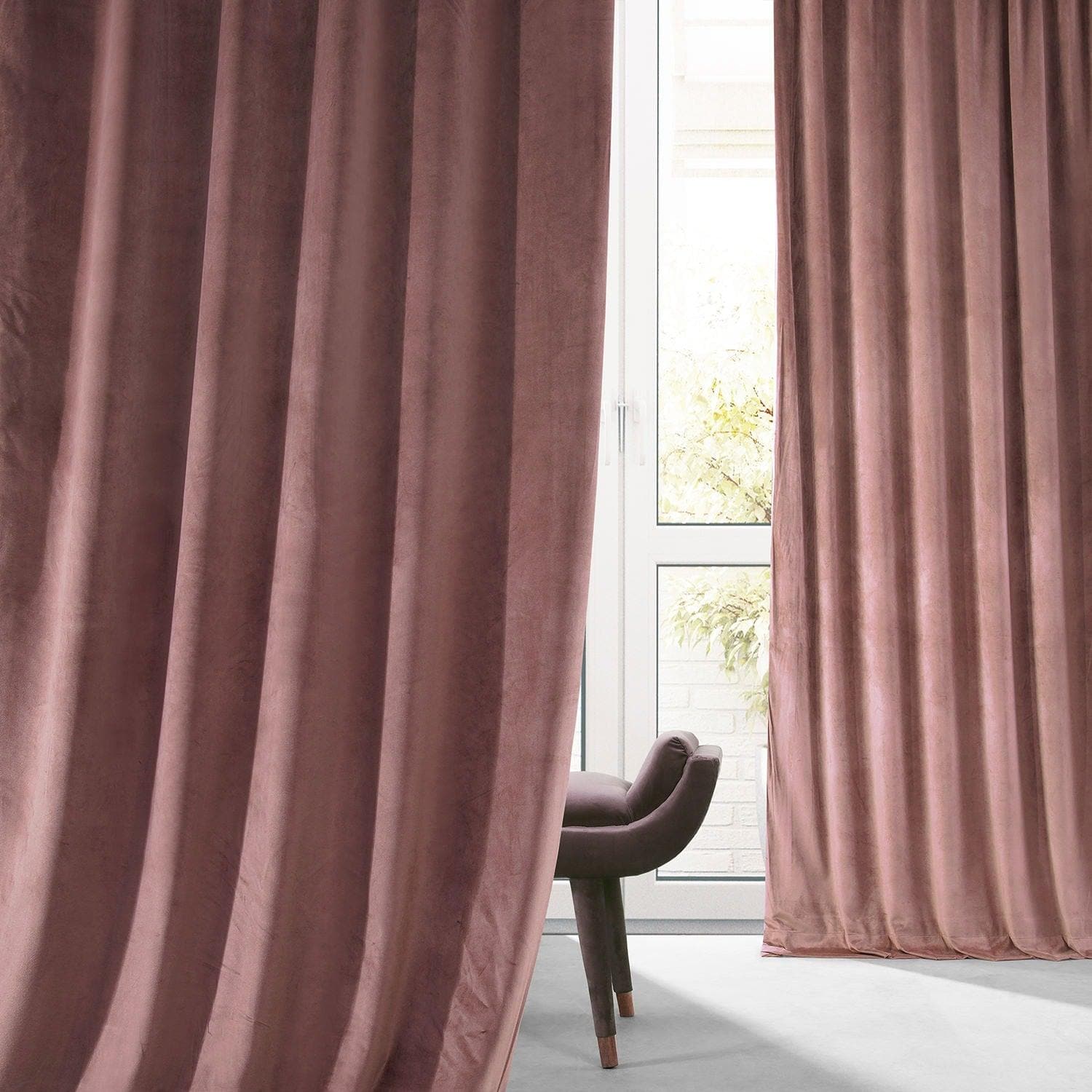 Rosehip Signature Plush Velvet Hotel Blackout Curtain - HalfPriceDrapes.com