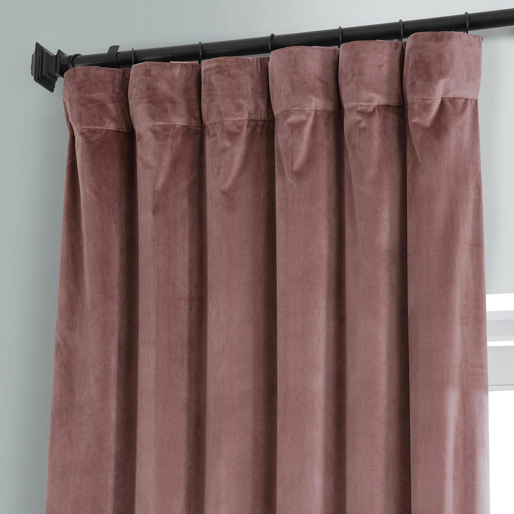 Rosehip Signature Plush Velvet Hotel Blackout Curtain - HalfPriceDrapes.com
