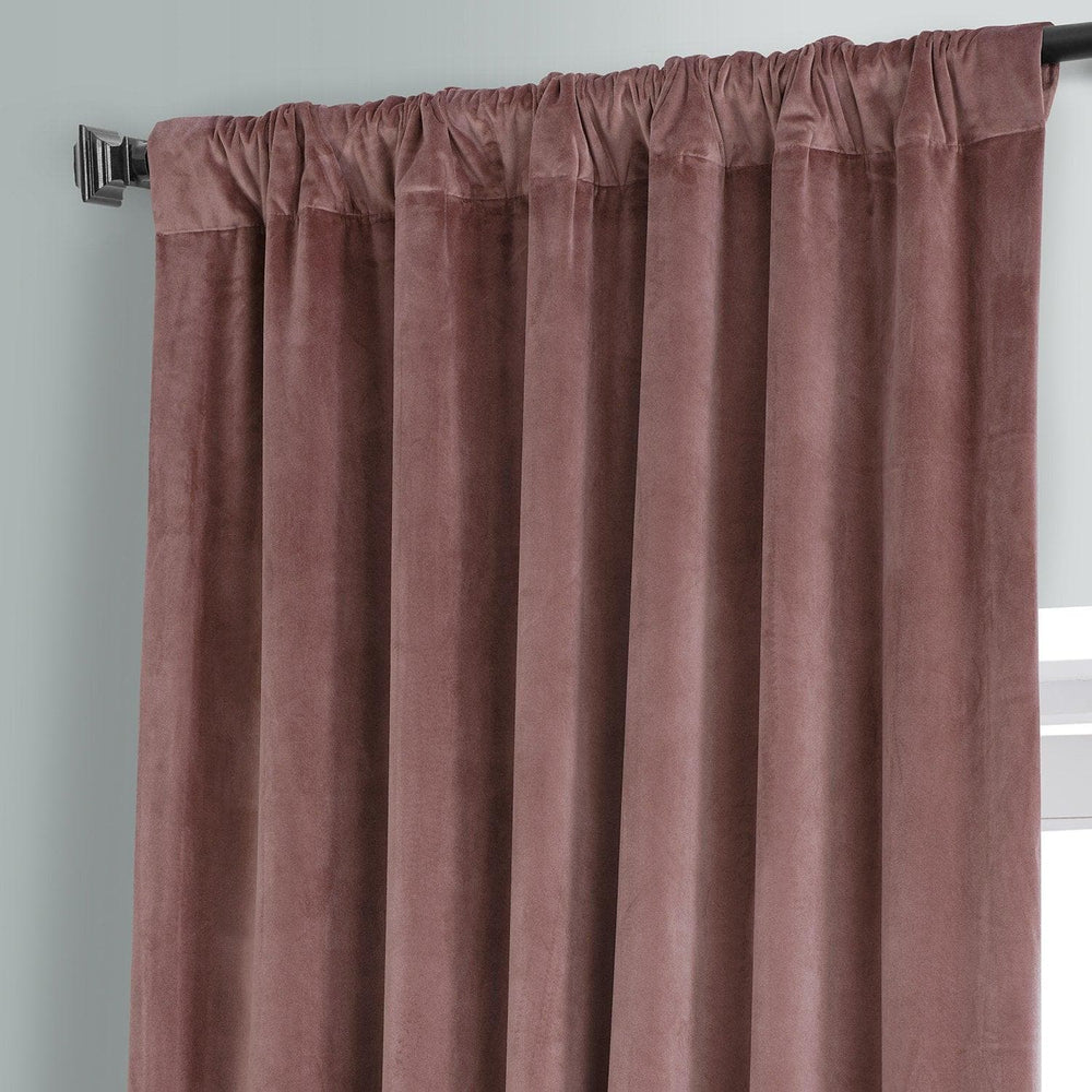 Rosehip Signature Plush Velvet Hotel Blackout Curtain - HalfPriceDrapes.com