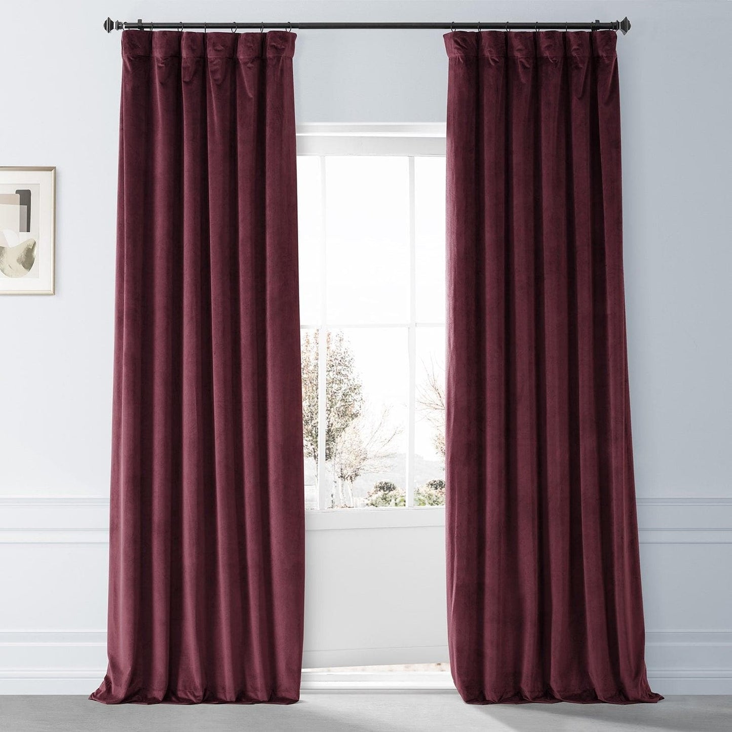 Pomegranate Juice Signature Plush Velvet Hotel Blackout Curtain - HalfPriceDrapes.com