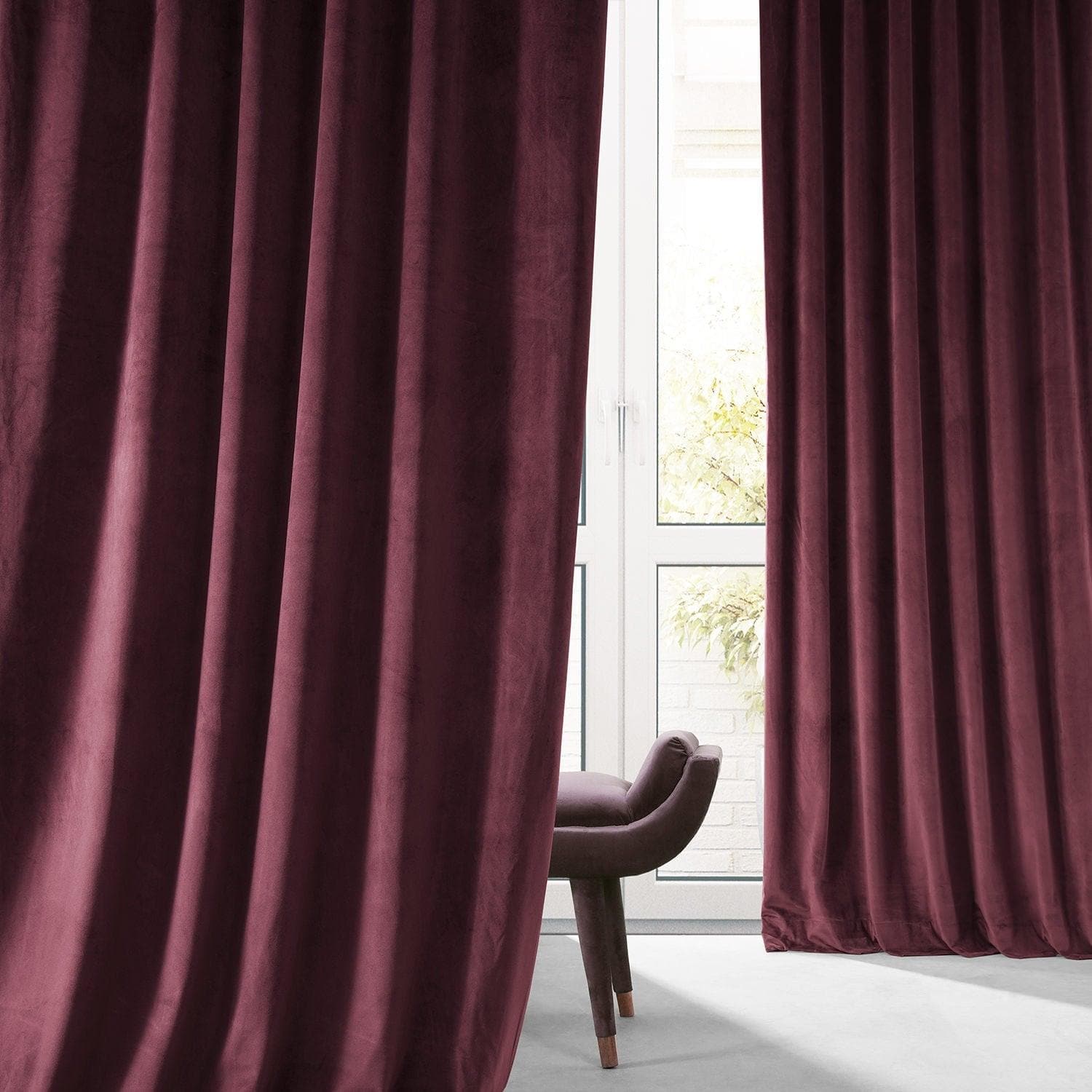 Pomegranate Juice Signature Plush Velvet Hotel Blackout Curtain - HalfPriceDrapes.com