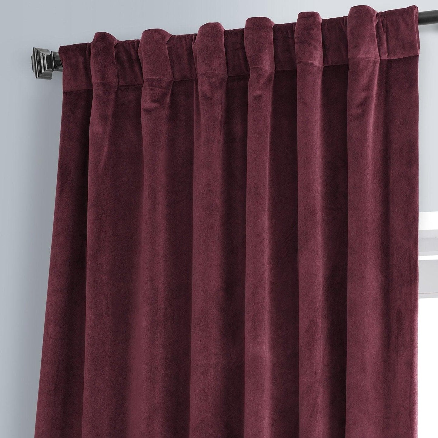 Pomegranate Juice Signature Plush Velvet Hotel Blackout Curtain - HalfPriceDrapes.com