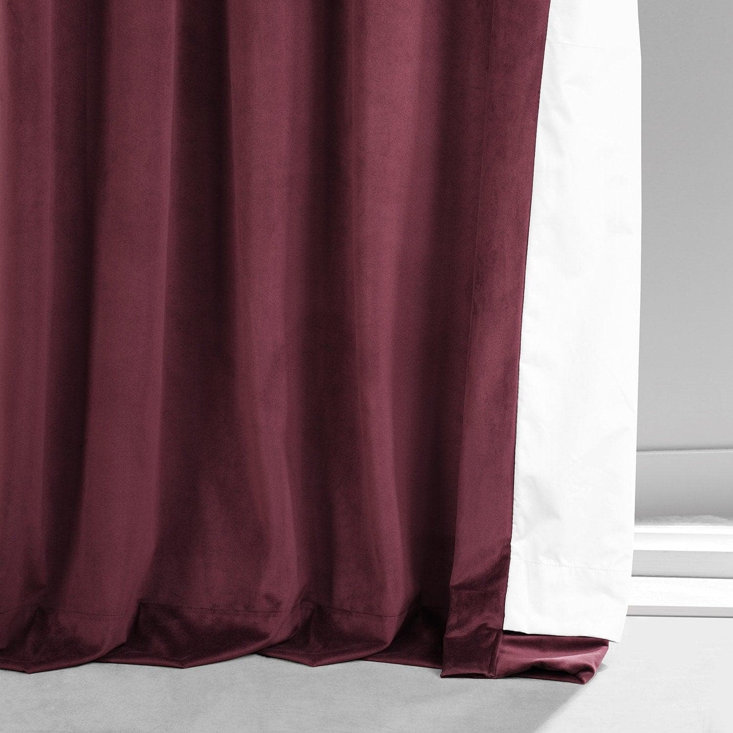 Pomegranate Juice Signature Plush Velvet Hotel Blackout Curtain - HalfPriceDrapes.com