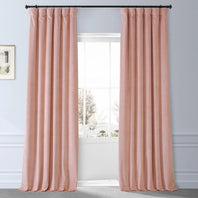 Apricot Blossom Signature Plush Velvet Hotel Blackout Curtain - HalfPriceDrapes.com