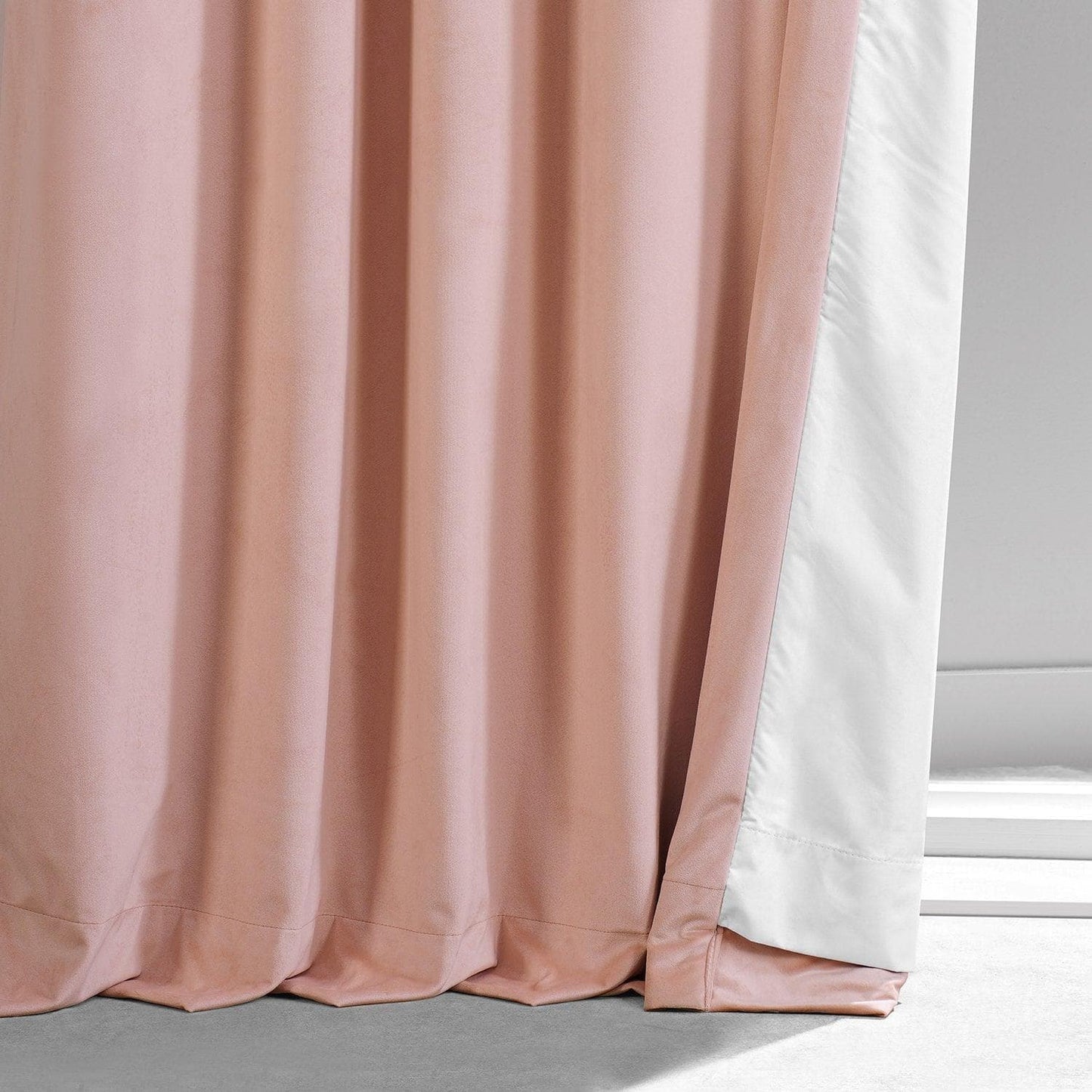 Apricot Blossom Signature Plush Velvet Hotel Blackout Curtain - HalfPriceDrapes.com