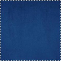 Babylonian Blue Signature Plush Velvet Hotel Blackout Curtain