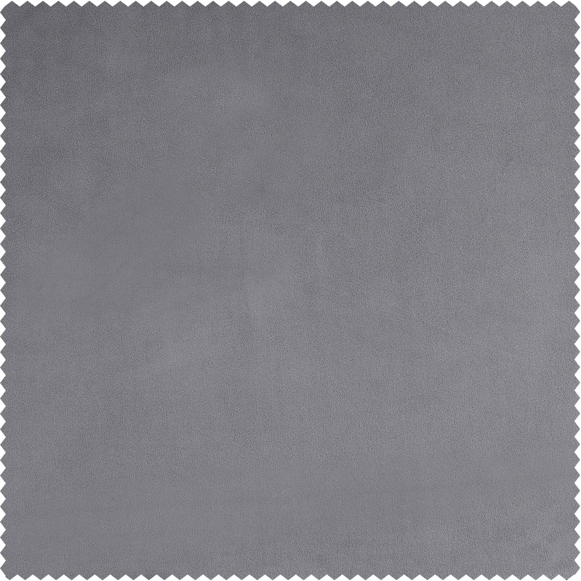 Cascade Grey Royal Lux Velvet Swatch - HalfPriceDrapes.com