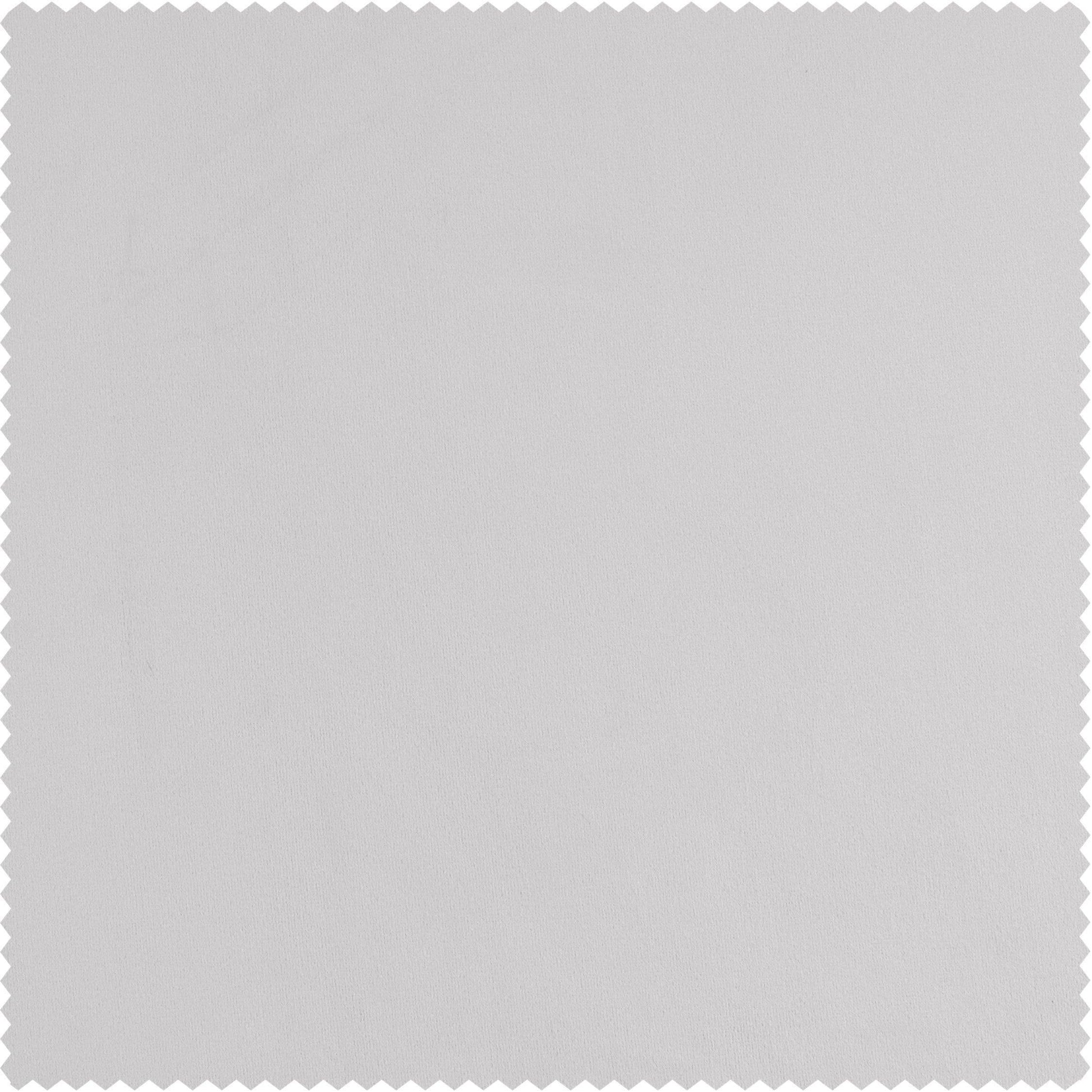 Sugar White Royal Lux Velvet Swatch - HalfPriceDrapes.com