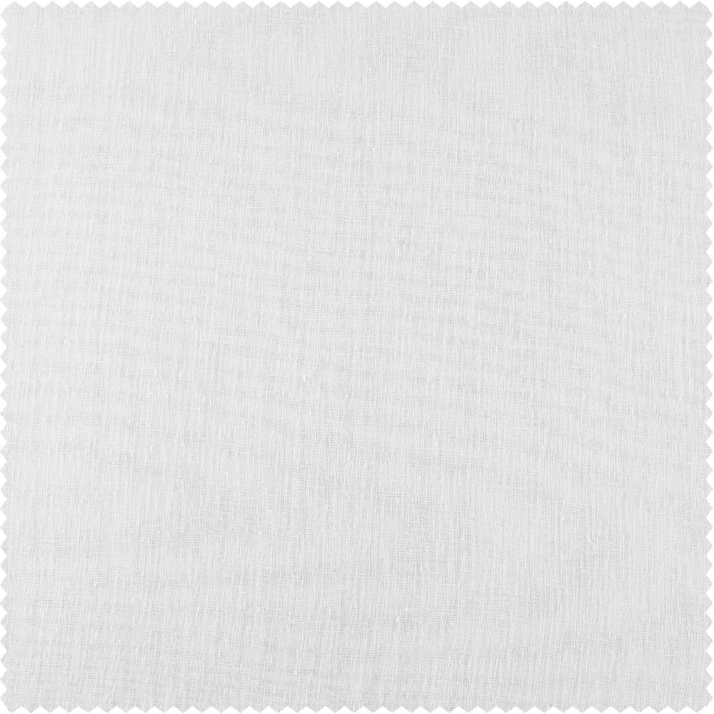 White Orchid Textured Faux Linen Sheer Custom Curtain - HalfPriceDrapes.com