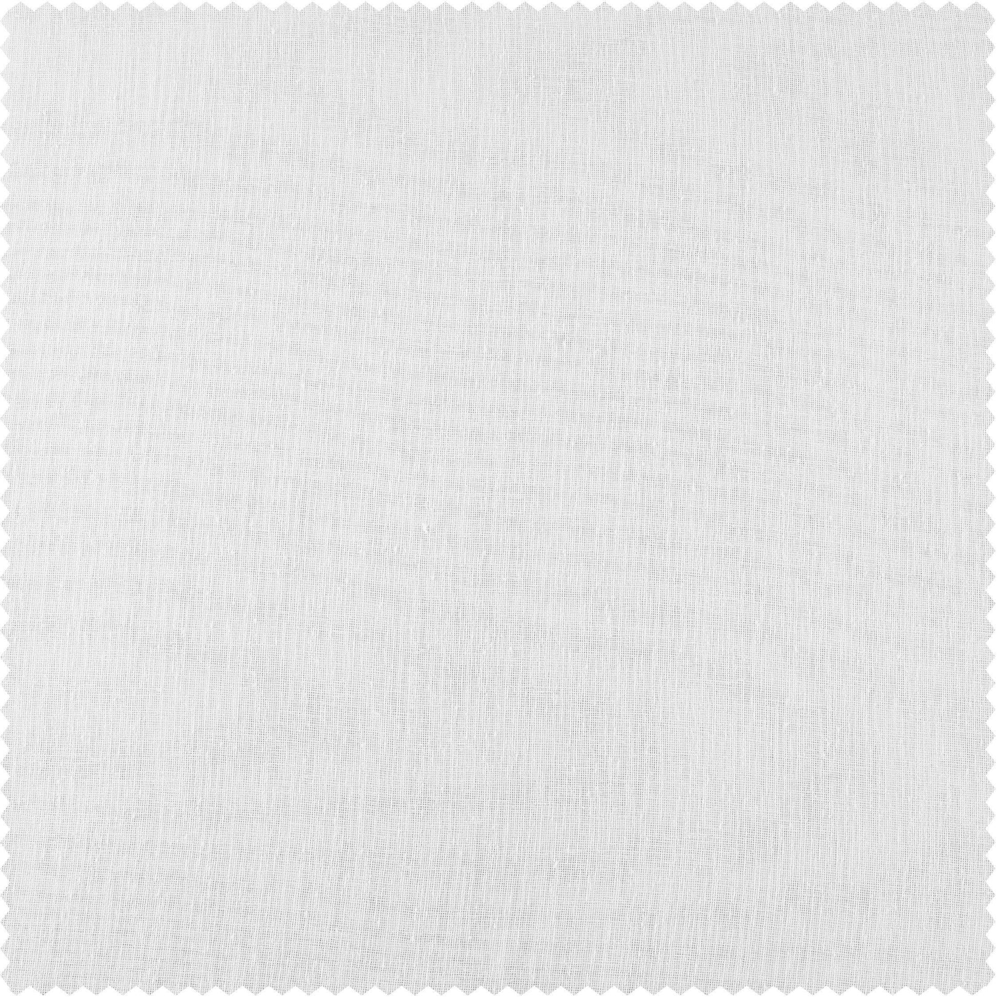 White Orchid Textured Faux Linen Sheer Custom Curtain - HalfPriceDrapes.com